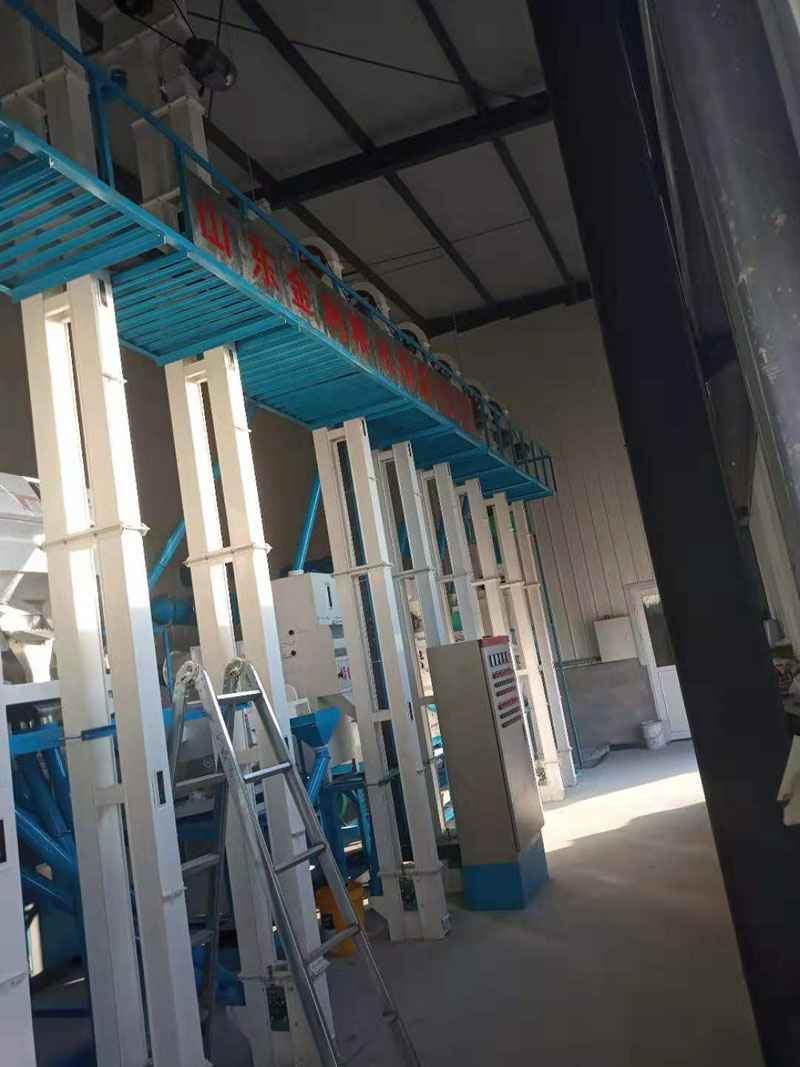 河北張家口市萬全縣20噸小米成套加工設備安裝調試完畢