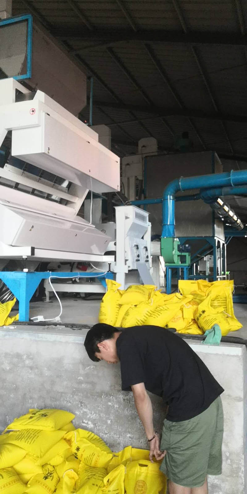 內(nèi)蒙赤峰敖漢旗羊場NZJ30B大米成套加工設備安裝調(diào)試完畢